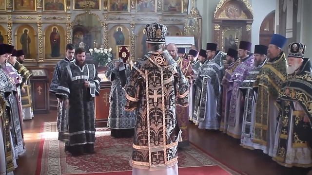 28.03.2018 Литургия Преждеосвященных Даров в Ляденском мужском монастыре. смотреть онлайн