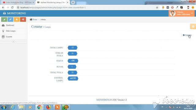 Aplikasi Monitoring Lampu Berbasis Web - PHP MySQL смотреть онлайн