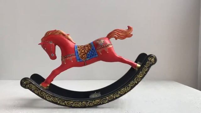Расписной конь-качалка «Царицынская игрушка» смотреть онлайн