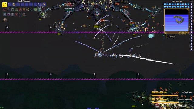 Terraria Calamity mod - Exo Mechs Nohit Revengeance mode смотреть онлайн