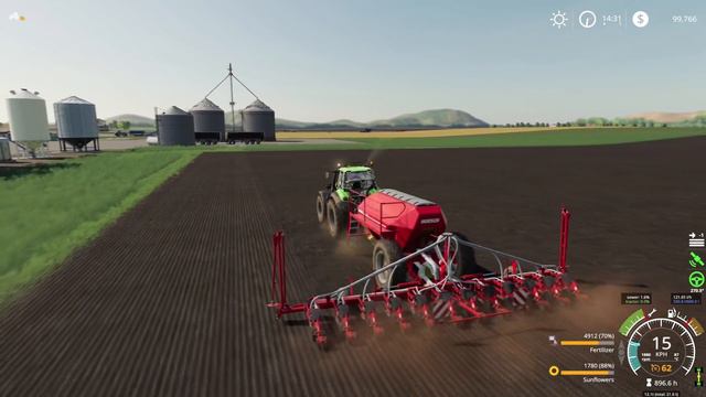 I Started the Industry with CANOLA + Sunflowers Seeding | MEGA Challenge | Farming Simulator 19 | 2 смотреть онлайн