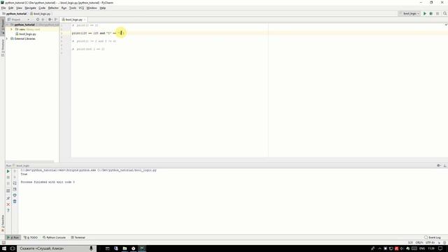 ПРОГРАММИРОВАНИЕ НА PYTHON: 9.БУЛЕВА ЛОГИКА смотреть онлайн