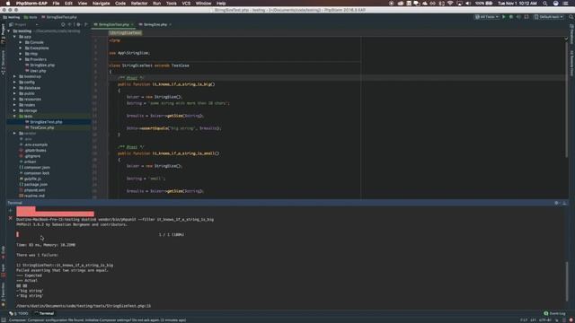 Testing Laravel Using PhpStorm Integrated Testing Feature смотреть онлайн
