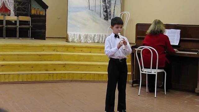 Даниэль 6 лет "Перепелочка" на блокфлейте смотреть онлайн
