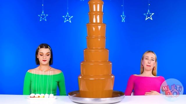 Desafio Da Fonte De Chocolate | Situações Engraçadas de Comida por Multi DO Challenge смотреть онлайн