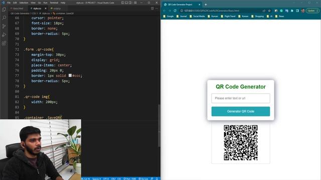 QR Code Generator Project | JavaScript | தமிழில். смотреть онлайн