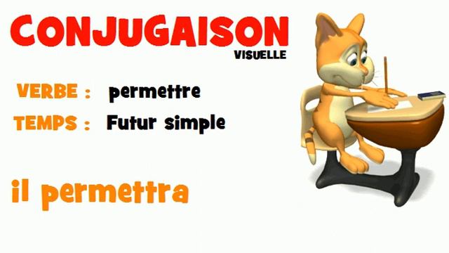 CONJUGAISON = permettre = Futur simple смотреть онлайн