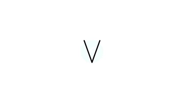 V alphabet Lottie JSON animation смотреть онлайн