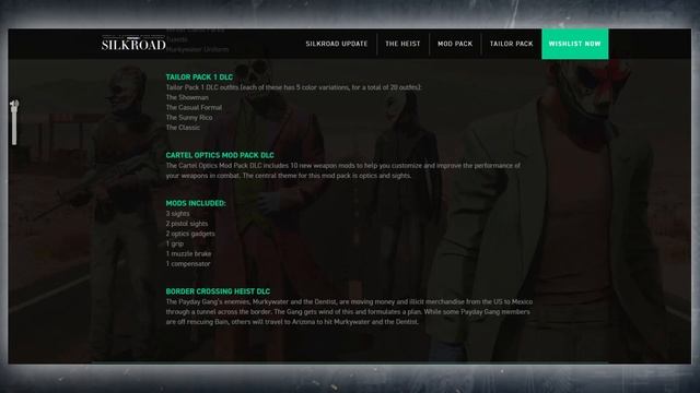 Payday 2: BIG 2019 UPDATE - Silkroad (Border Crossing Heist, Tailor Pack, Cartel Optics DLC's) смотреть онлайн