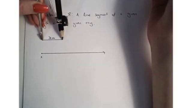 Construction 8 a line segment of a given length on a given ray смотреть онлайн