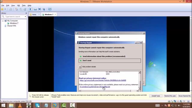 Windows 7 Password bypass using Startup Repair Flaw смотреть онлайн