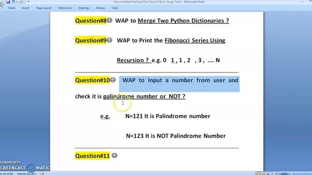 Class 12 Practical File in Python | CBSE BOARD | Study Tech смотреть онлайн