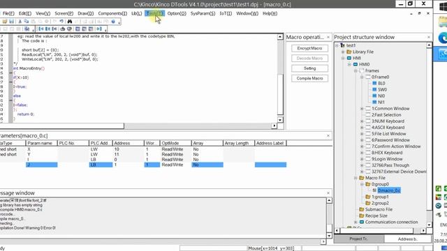 Kinco Dtools Macro C