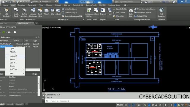 How to use External Reference in AutoCAD смотреть онлайн