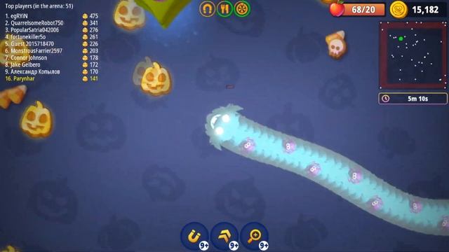 Worms Zone io Control Map Record Secret Level Unlocked New Skin 2022 смотреть онлайн