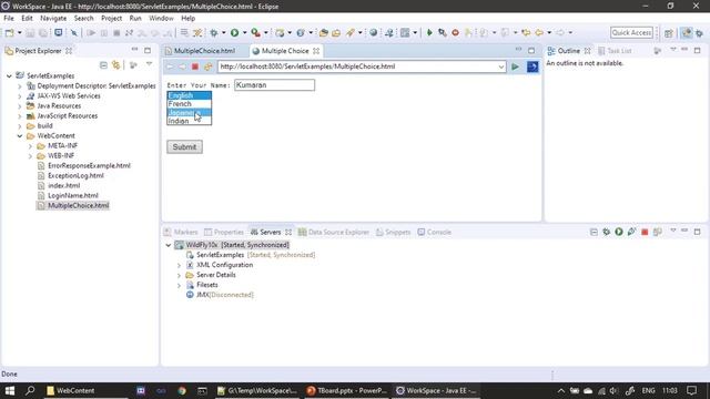 Multiple Choice Processing | JavaEE Wildfly Servlet Tutorial #10 смотреть онлайн
