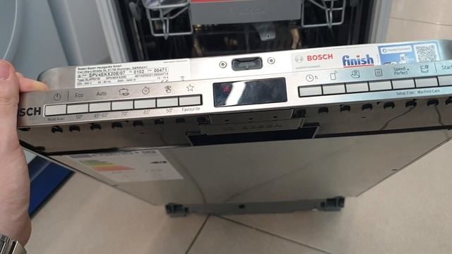 Посудомойка Bosch. Настройка жёсткости воды!