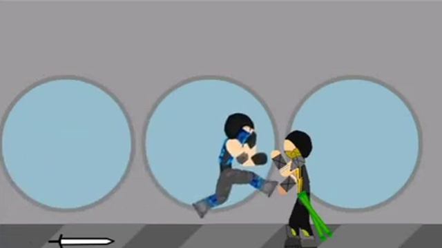 Скорпион против саб зиро. Бой