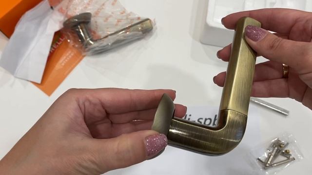 Дверные ручки Morelli "МОЗАИКА" MH-11 MAB/AB Цвет - Матовая античная бронза/античная бронза смотреть онлайн