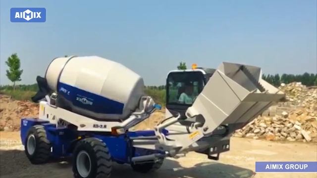 Самоходный бетоносмеситель с самозагрузкой AS-2.6 в Казахстан#aimix #бетономешалка #миксер смотреть онлайн