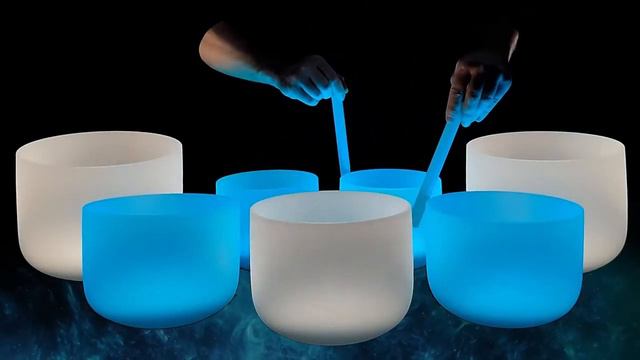 Хрустальные поющие чаши 432 Гц удаляют всю негативную энергию смотреть онлайн