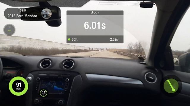 Ford mondeo 4 2.0 ecoboost 270 h.p. 1/4 miles. смотреть онлайн