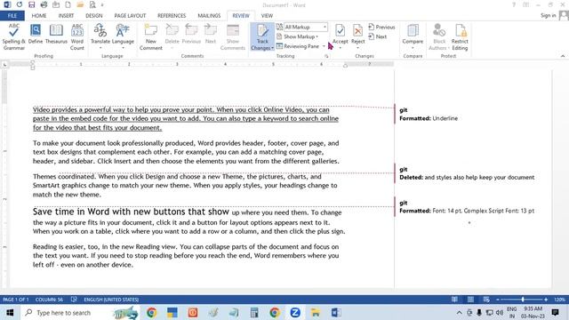 About Track Change in Ms Word | GIT Education смотреть онлайн