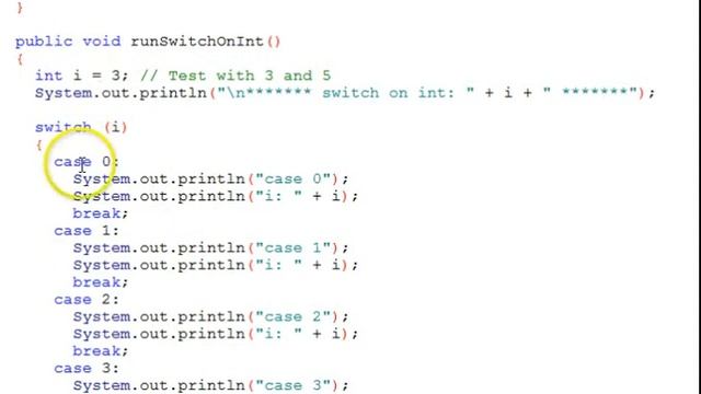 Java Selection switch Statement смотреть онлайн