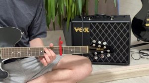 Демонстрация Ibanez Talman TCY10E-BK через Vox vt20x