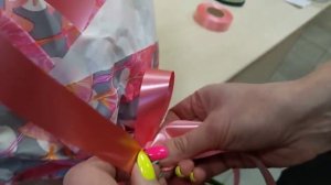 Как сделать бантик для букета