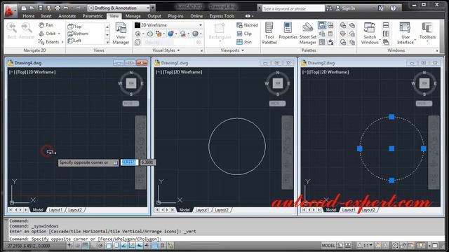 5.26 How to use command Tile Vertically in Autocad? For Beginner. смотреть онлайн