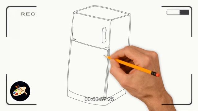 How to draw Fridge for Children | Как нарисовать Холодильник для детей смотреть онлайн