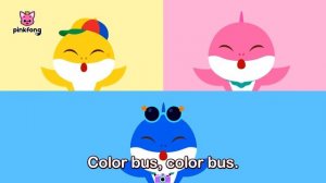 Shark's Color Bus | Yellow Shark Bus | Baby Shark Colors | Learn Colors | Pinkfong Baby Shark