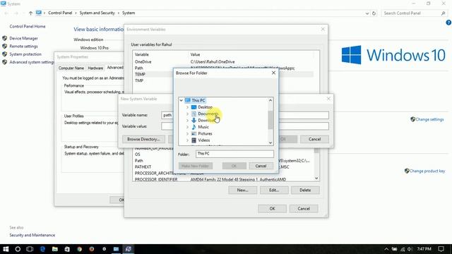 Set Java JDK path on windows 10 Easily смотреть онлайн
