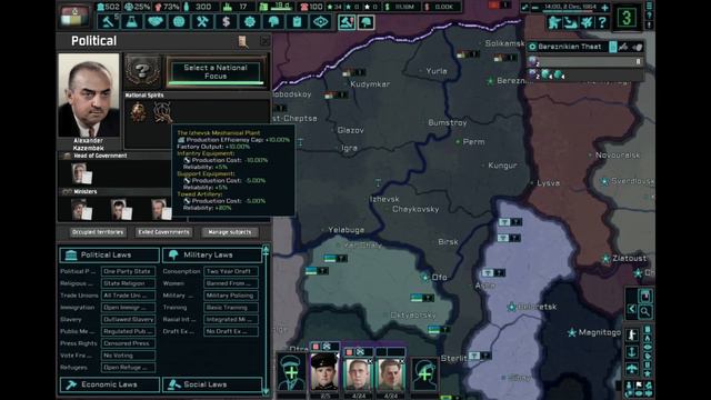 [HOI4:TNO] Berezniki Reunites Western Russia and Implements Monarcho-Communism! (timelapse) смотреть онлайн