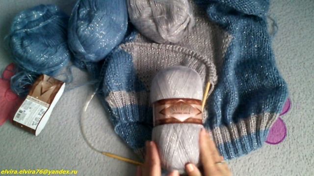ВЯЖУ ДЖЕМПЕР РОМБАМИ/ПРЯЖА АЛИЗЭ/ВЯЗАНИЕ СПИЦАМИ/СКИДКИ НА МК