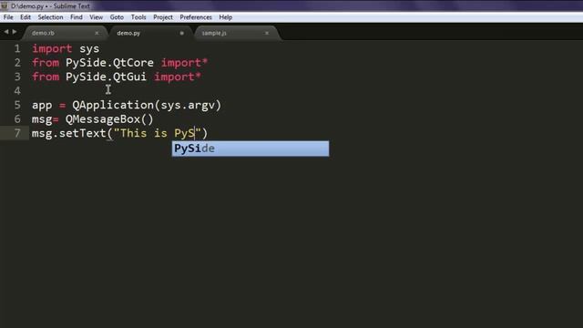 PySide Message Box Widget QMessageBox смотреть онлайн