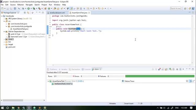assertSame(java lang String,java lang Object,java lang Object) смотреть онлайн