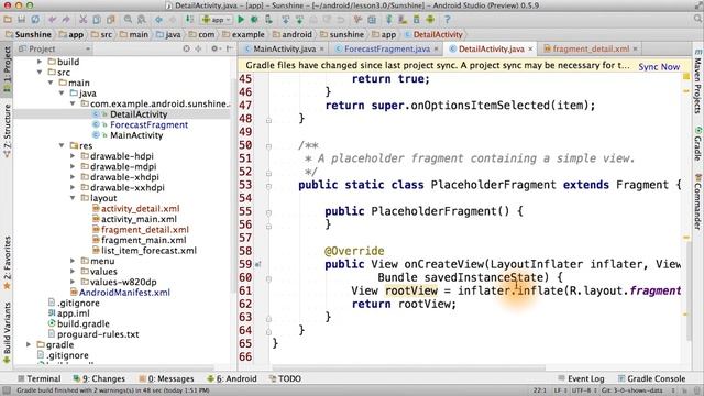Display Content in DetailActivity - Developing Android Apps смотреть онлайн