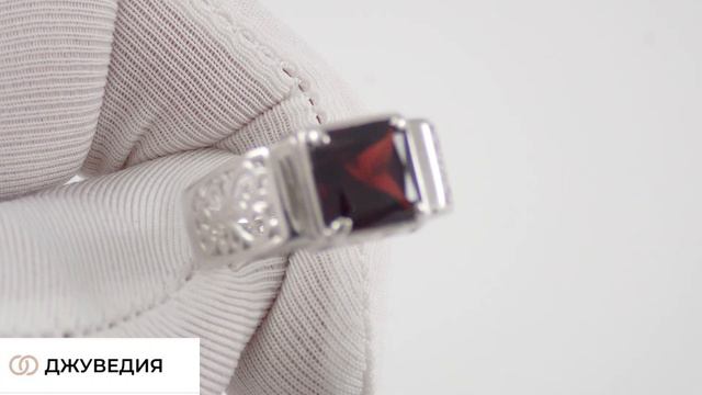 Перстень Мужской с Гранатом, Артикул КМ-307, серебро 925 пробы смотреть онлайн