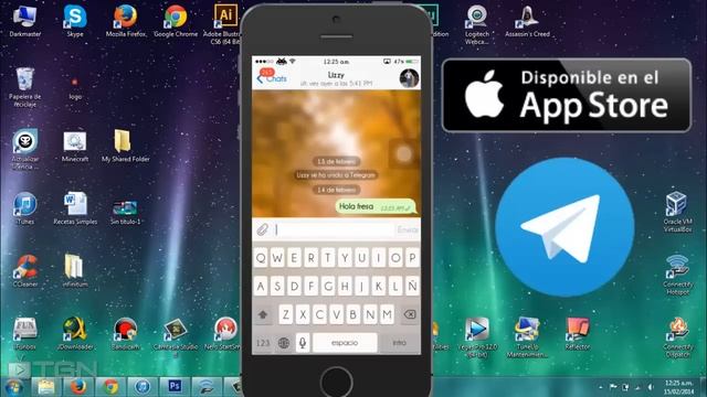 TELEGRAM MESSENGER | EXELENTE APP ALTERNATIVA A WHATSAPP RECOMENDADO IPOD, IPHONE & IPAD iOS 7 смотреть онлайн