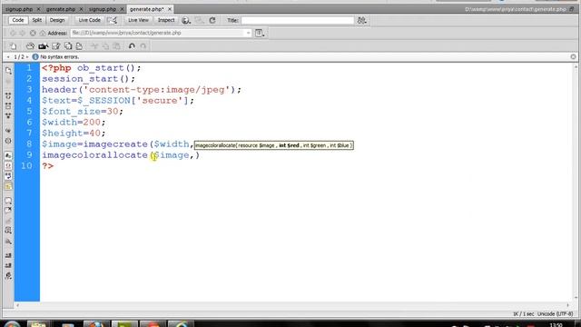 How to add Captcha in Login with PHP Script Tutorial Part 1 смотреть онлайн