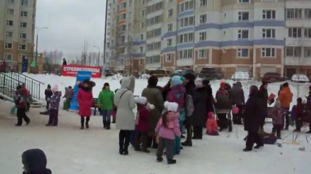 Часть 36. ЖК Бунинский, детский праздник Новый год 2016-2017 смотреть онлайн