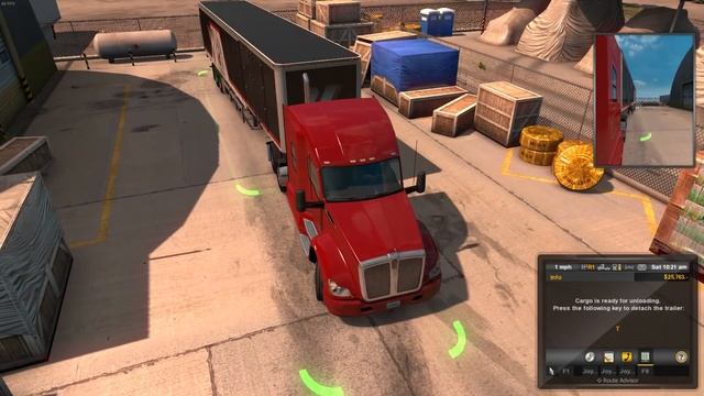 American Truck Simulator - How to back up a trailer pt. 2 смотреть онлайн
