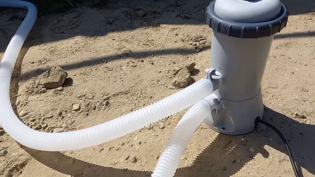 Как установить фильтр насос для каркасного бассейна INTEX.Скимер для бассейна своими руками. смотреть онлайн