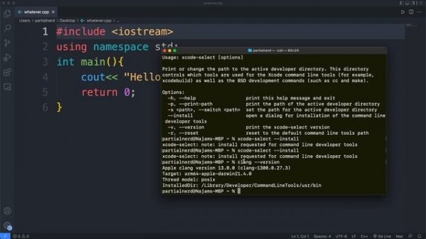 Setup Your Mac for C/C++ and VS Code | How To Compile & Run C/C++ Programs Using VS Code on Mac