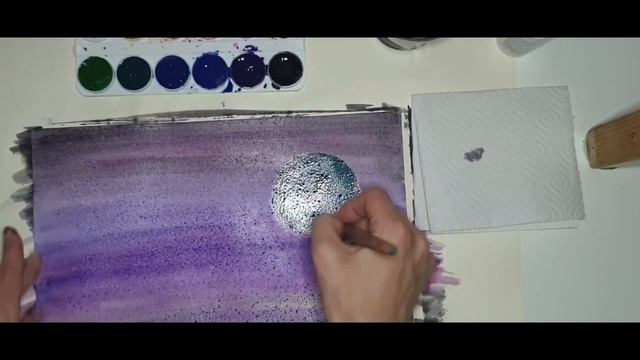 Рисуем Космос с солью. Мастер - класс рисунка для детей. смотреть онлайн