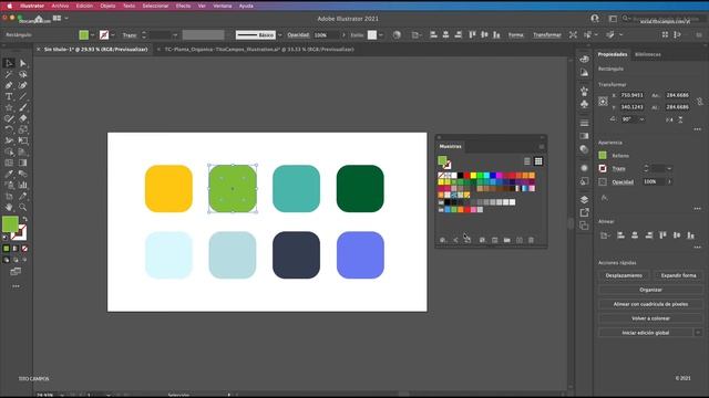 Crear y Administrar Muestras de Color en Adobe Illustrator смотреть онлайн
