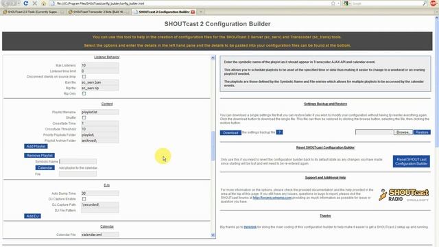 SHOUTcast 2 Config Builder Demo 1 of 2 смотреть онлайн