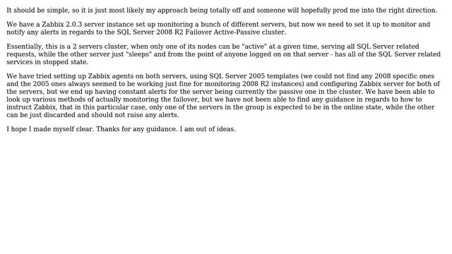 How to set up Zabbix to monitor SQL Server Failover Active-Passive Cluster? смотреть онлайн